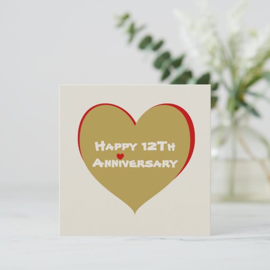 Carte Joyeux 12E anniversaire (Debout devant)