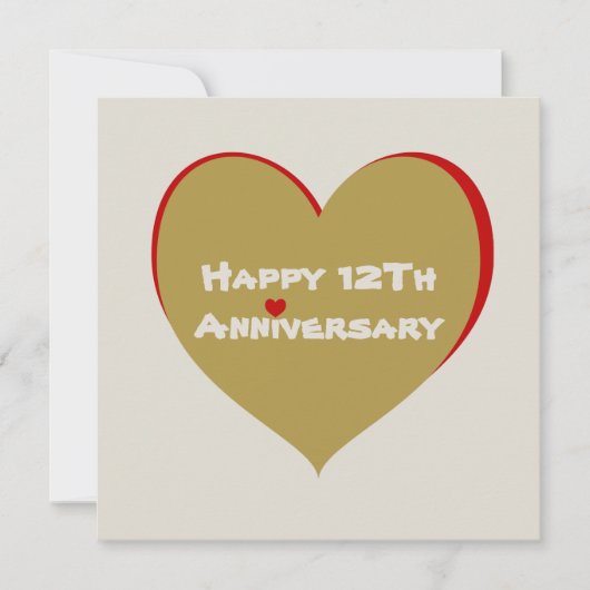 Carte Joyeux 12E anniversaire (Devant)