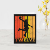 Carte Joyeux 12e anniversaire Décorations pour garçons B (Fleur jaune)