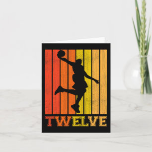 Carte Joyeux 12e anniversaire Décorations pour garçons B