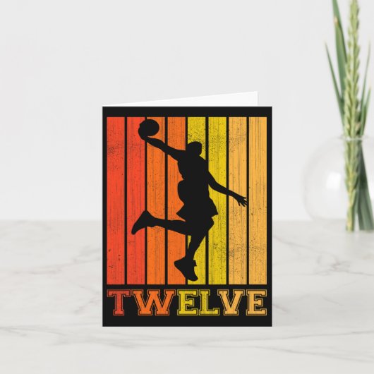 Carte Joyeux 12ème anniversaire Décorations pour garçons (Devant)