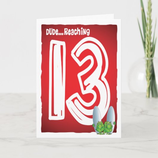 Carte Joyeux 13e anniversaire (Devant)