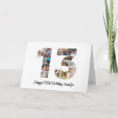 Carte Joyeux 13e anniversaire numéro 13 Collage photo pe (Devant)