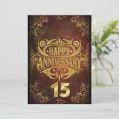 Carte Joyeux 15e Anniversaire (Debout devant)