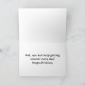 Carte Joyeux 16 ans ! Encore plus doux chaque jour (Intérieur)