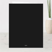 Carte Joyeux 16e anniversaire Gold Jaune Black Nom perso (Dos)