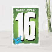 Carte Joyeux 16ème anniversaire (Devant)