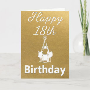 Carte Joyeux 18ème anniversaire