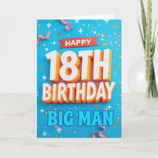 Carte Joyeux 18ème anniversaire (Devant)