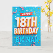 Carte Joyeux 18ème anniversaire (Fleur jaune)