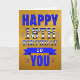 Carte Joyeux 18ème anniversaire