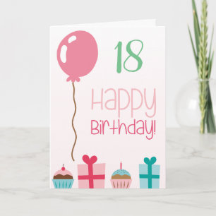 Carte Joyeux 18ème anniversaire