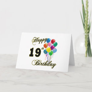 Carte Joyeux 19e anniversaire Merchandise