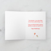 Carte Joyeux 1er anniversaire agneau et ballons (Intérieur)