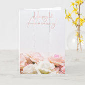 Carte Joyeux 1er anniversaire de Mariage (Fleur jaune)