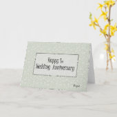 Carte Joyeux 1er anniversaire de mariage (Fleur jaune)