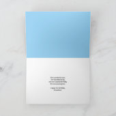Carte Joyeux 1er Anniversaire Petit-Fils Train d'Anniver (Intérieur)