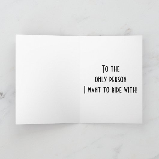 Carte Joyeux 1er anniversaire - QUELLE BALADE (Intérieur)