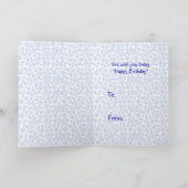 Carte Joyeux 1er anniversaire Teddy Bear (Intérieur)