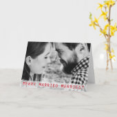 Carte Joyeux 1er Noël Marié (Fleur jaune)