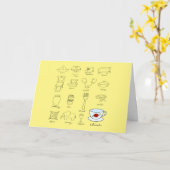 Carte Joyeux 20e anniversaire de Mariage Illustration mo (Fleur jaune)