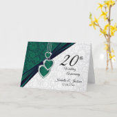 Carte Joyeux 20ème Anniversaire (Fleur jaune)