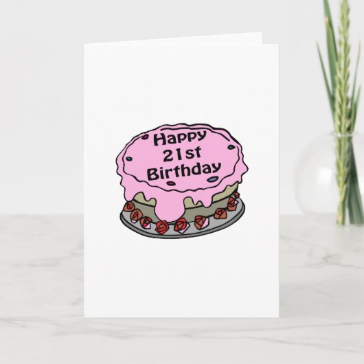 Carte Joyeux 21e anniversaire ! (Devant)
