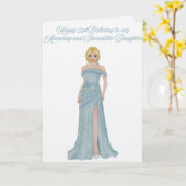 Carte Joyeux 21e anniversaire à ma fille (Fleur jaune)