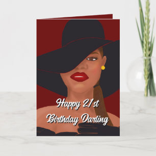 Carte Joyeux 21e anniversaire Darling