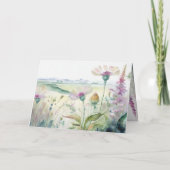 Carte Joyeux 21e anniversaire Fleurs sauvages Joyeux ann (Dos)