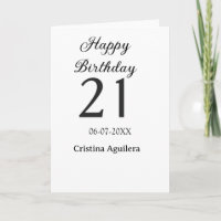 Joyeux 21e anniversaire lettre gras nom simple min