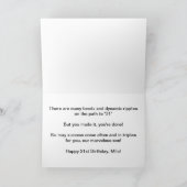 Carte Joyeux 21e anniversaire, Milo, avec des ondulation (Intérieur)