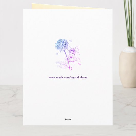 Carte Joyeux 21e anniversaire Salutation (Dos)