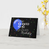 Carte Joyeux 22e anniversaire (Fleur jaune)