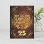 Carte Joyeux 25e Anniversaire (Debout devant)