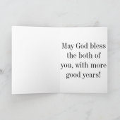 Carte Joyeux 25e anniversaire (Intérieur)