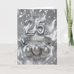 Carte Joyeux 25e anniversaire de Mariage