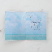 Carte Joyeux 25e anniversaire Tropical Window (Intérieur)