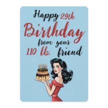 Joyeux 29e anniversaire de votre ami 110 lb Funny
