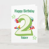 Carte Joyeux 2e anniversaire (Devant)