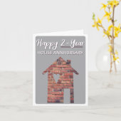 Carte Joyeux 2e Anniversaire de Maison (Fleur jaune)