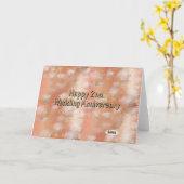 Carte Joyeux 2ème anniversaire de mariage Cotton (Fleur jaune)