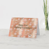 Joyeux 2ème anniversaire de mariage en coton