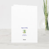 Carte Joyeux 2ème anniversaire, joli dragon, personnalis (Dos)