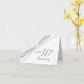 Carte Joyeux 30e anniversaire de mariage (Fleur jaune)