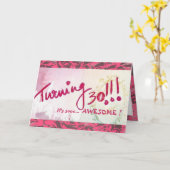 Carte Joyeux 30e anniversaire, Soeur ! (Personnalisable (Fleur jaune)