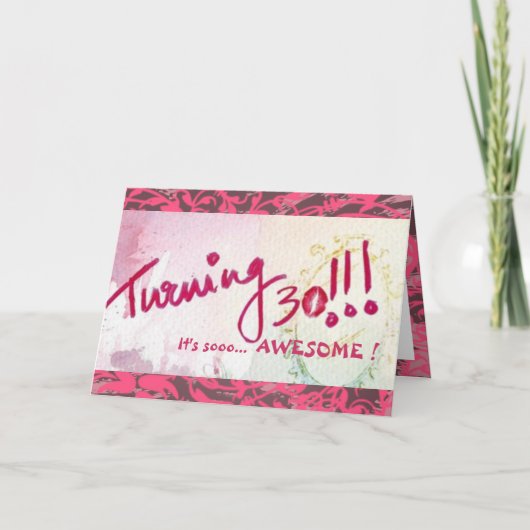 Carte Joyeux 30e anniversaire, Soeur ! (Personnalisable (Devant)