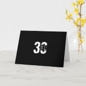 Carte Joyeux 30ème anniversaire (Fleur jaune)