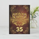 Carte Joyeux 35e Anniversaire (Debout devant)