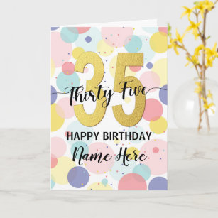 Cartes 35 Ans D Anniversaire Zazzle Be